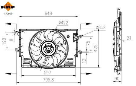 NRF 470069A Fan, engine cooling - 5