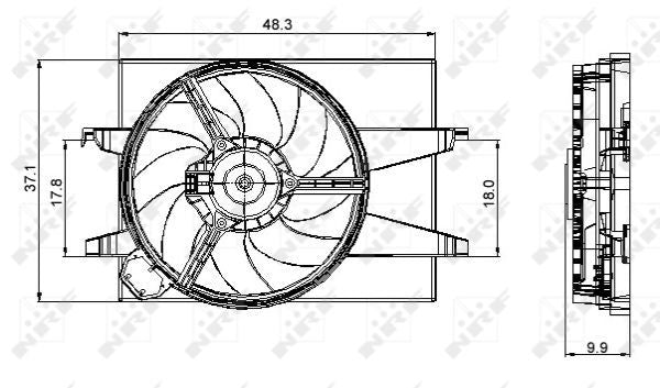 NRF 47006A Fan, engine cooling - 3