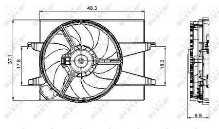 NRF 47006A Fan, engine cooling - 3