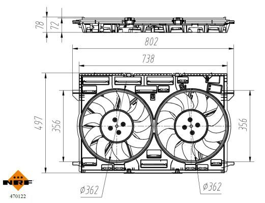 NRF 470122A Fan, engine cooling - 6