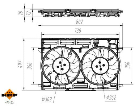 NRF 470122A Fan, engine cooling - 6