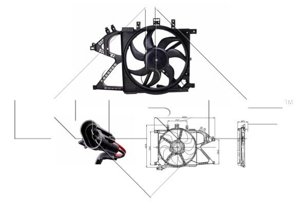 NRF 47012A Fan, engine cooling - 1