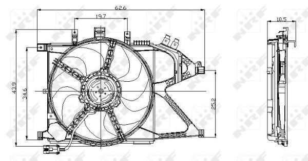 NRF 47012A Fan, engine cooling - 2