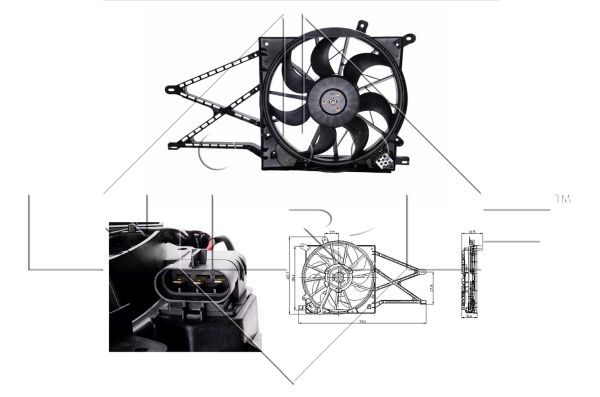 NRF 47015A Fan, engine cooling - 1