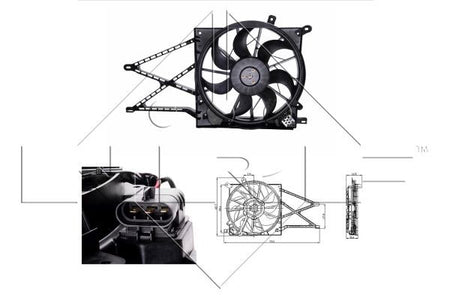 NRF 47015A Fan, engine cooling - 1