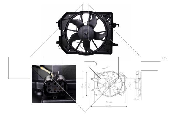 NRF 47021A Fan, engine cooling - 1