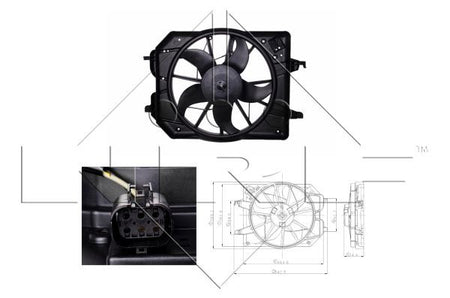 NRF 47021A Fan, engine cooling - 1