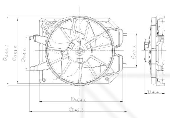 NRF 47021A Fan, engine cooling - 2
