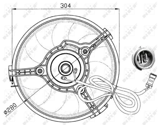 NRF 47023A Fan, engine cooling - 3
