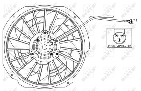 NRF 47025A Fan, engine cooling - 5