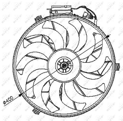 NRF 47028A Fan, engine cooling - 5