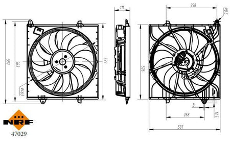 NRF 47029A Fan, engine cooling - 4