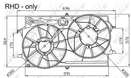 NRF 47033A Fan, engine cooling - 5