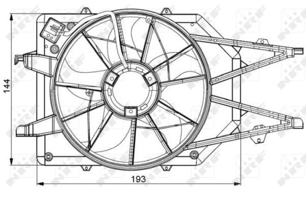 NRF 47034A Fan, engine cooling - 2
