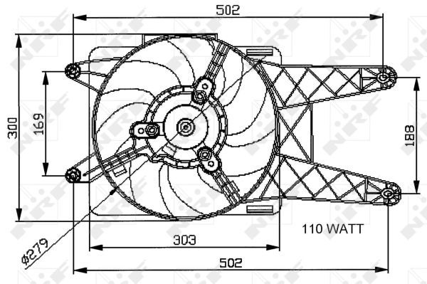 NRF 47039A Fan, engine cooling - 4