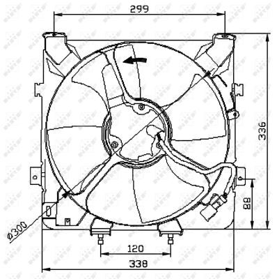 NRF 47041A Fan, engine cooling - 2