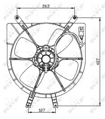 NRF 47042A Fan, engine cooling - 5