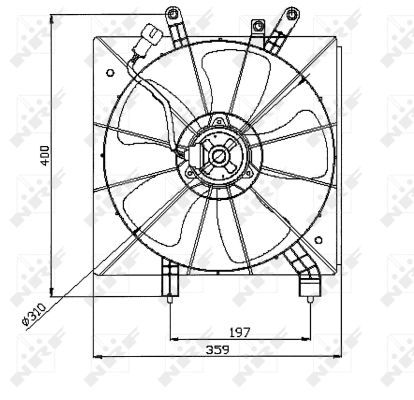 NRF 47043A Fan, engine cooling - 5