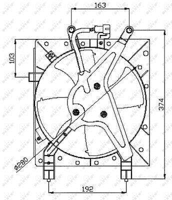 NRF 47044A Fan, engine cooling - 5