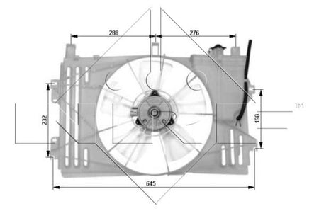 NRF 47053A Fan, engine cooling - 5