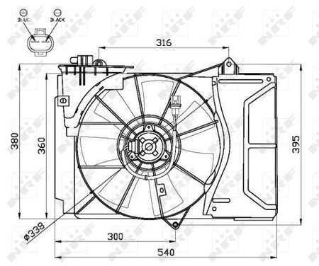 NRF 47055A Fan, engine cooling - 2