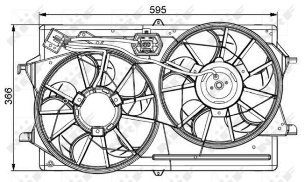 NRF 47061A Fan, engine cooling - 5