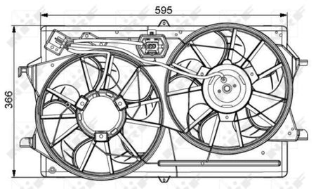 NRF 47061A Fan, engine cooling - 5