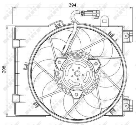 NRF 47063A Fan, engine cooling - 5