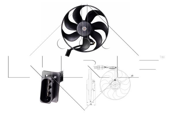 NRF 47064A Fan, engine cooling - 1