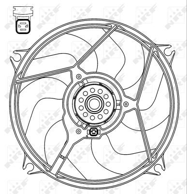 NRF 47069A Fan, engine cooling - 5