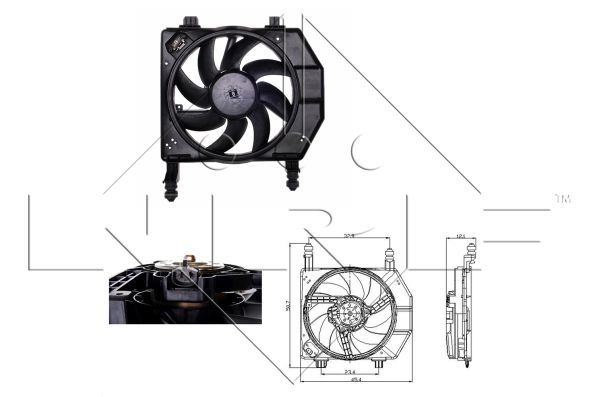 NRF 47077A Fan, engine cooling - 1