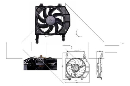 NRF 47077A Fan, engine cooling - 1