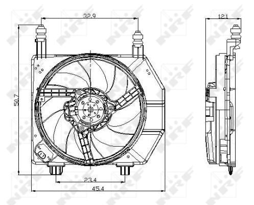 NRF 47077A Fan, engine cooling - 2