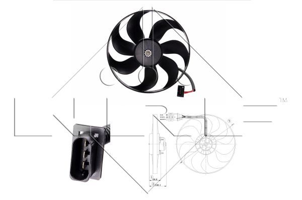 NRF 47204A Fan, engine cooling - 1