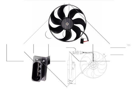 NRF 47204A Fan, engine cooling - 1