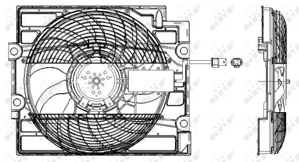NRF 47211A Fan, engine cooling - 5