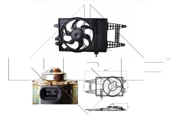 NRF 47243A Fan, engine cooling - 1