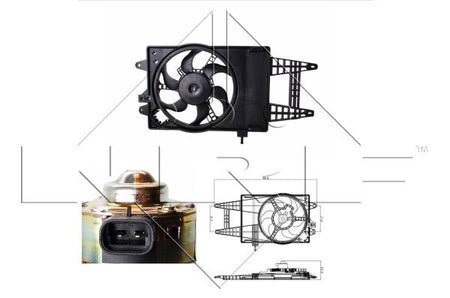 NRF 47243A Fan, engine cooling - 1