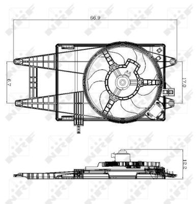 NRF 47243A Fan, engine cooling - 2