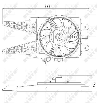 NRF 47248A Fan, engine cooling - 5