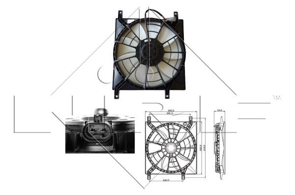 NRF 47257A Fan, engine cooling - 1