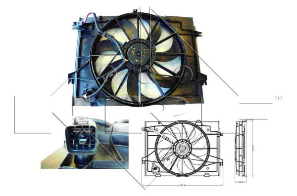 NRF 47285A Fan, engine cooling - 1