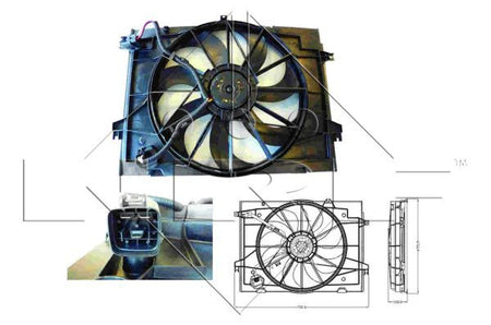 NRF 47285A Fan, engine cooling - 1