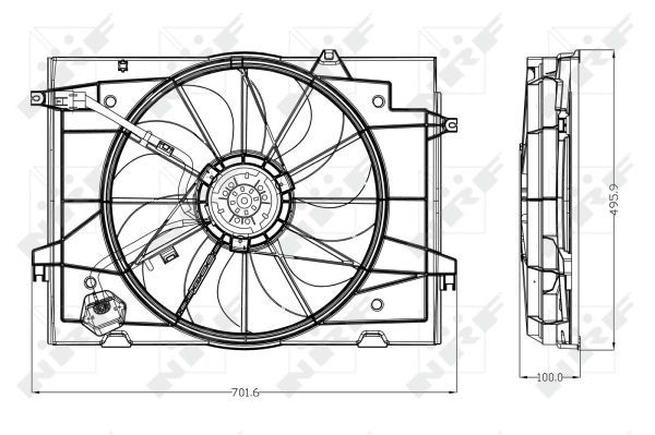 NRF 47285A Fan, engine cooling - 2