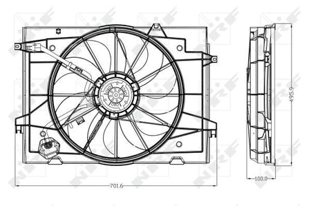 NRF 47285A Fan, engine cooling - 2