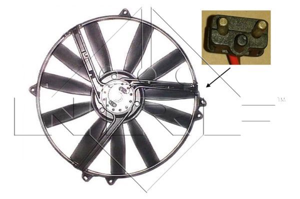 NRF 47300B Fan, engine cooling - 1