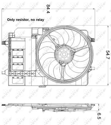 NRF 47301A Fan, engine cooling - 5