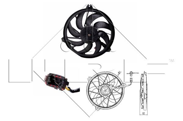 NRF 47323A Fan, engine cooling - 1