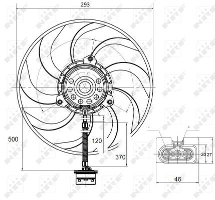 NRF 47373A Fan, engine cooling - 2