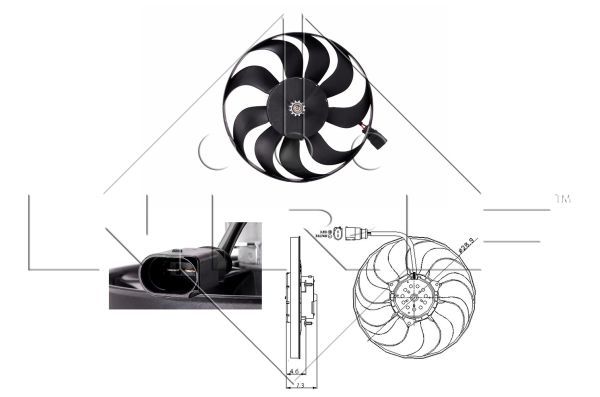 NRF 47381A Fan, engine cooling - 1
